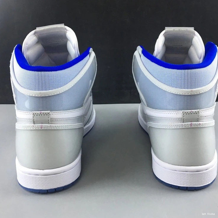 White Racer  High Jordan Retro CK6637-104 1 Blue Zoom 0503